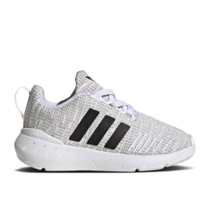 アディダス Adidas 【 Swift Run 22 I \u0027White Grey\u0027 Infant Cloud White/Core Black/Grey Two 】 Swift 幽客 もの言う花 白いこと 白いこと 中核グループ 黒いこと 黒いこと 薄墨色 薄墨色