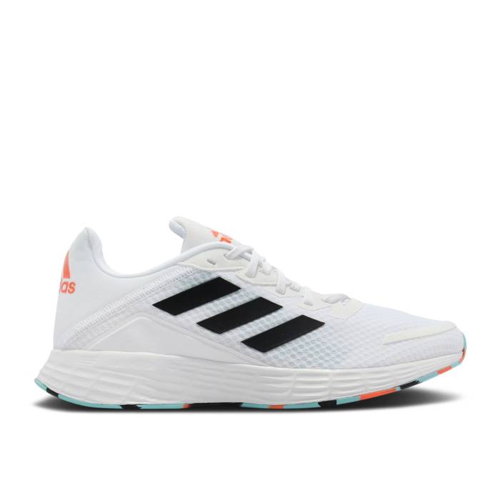 アディダス Adidas 【 Duramo Sl J 'White Pulse Aqua' Youth Cloud White/Core Black/Pulse Aqua 】 ジュニア キッズ 白色 ホワイト コア 黒色 ブラック アクア