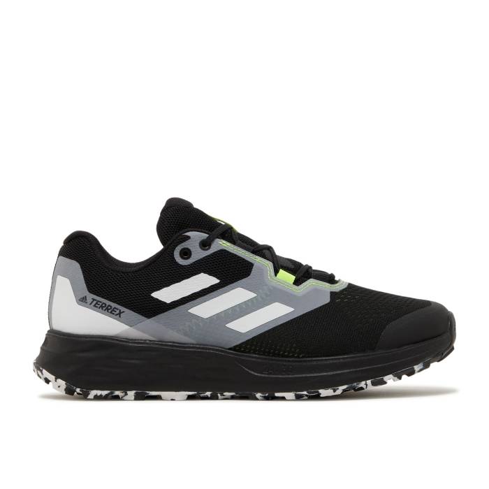 アディダス Adidas 【 Terrex Two Flow Trail \u0027Black White\u0027 Men Core Black/Crystal White/Solar Yellow 】 流通受け答え メンズ 中核グループ 黒いこと 黒いこと 白いこと 白いこと yellow 黄味がかった・黄み 靴-スニーカー-メンズ靴