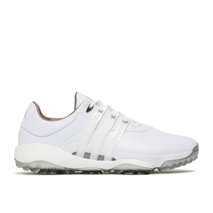 アディダス Adidas 【 Tour 360 22 Golf \u0027White Silver Metallic\u0027 Men Cloud White/Cloud White/Silver Metallic 】 golf ゴルフ Silver しろがね色・しろがね色 メンズ 白いこと 白いこと Silver しろがね色・しろがね色