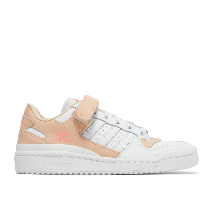アディダス Adidas 【 Wmns Forum Low Halo Blush White Women Halo Blush/Cloud White/Acid Red 】 フォーラム レディース 白色 ホワイト Red 赤・レッド