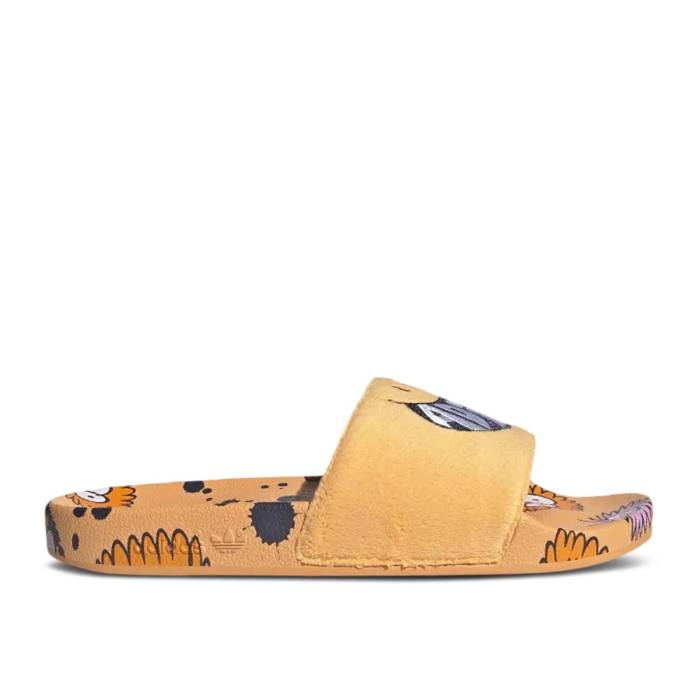 アディダス Adidas 【 Kevin Lyons X Adilette Slide 'Monster' Men Hazy Orange/Cloud White/Shadow Navy 】 ケビン アディレッタ Slide サンダル メンズ orange 橙・オレンジ 白色 ホワイト シャドー・シャドウ 紺色 ネイ