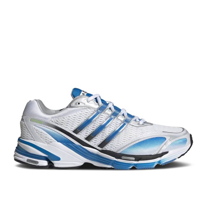 アディダス Adidas 【 Supernova Cushion 7 'White Blue Rush' Men Cloud White/Blue Rush/Semi Solar Green 】 スーパーノバ・ノヴァ 青色 ブルー メンズ 白色 ホワイト 青色 ブルー rush ラッシュ green 緑・グリーン