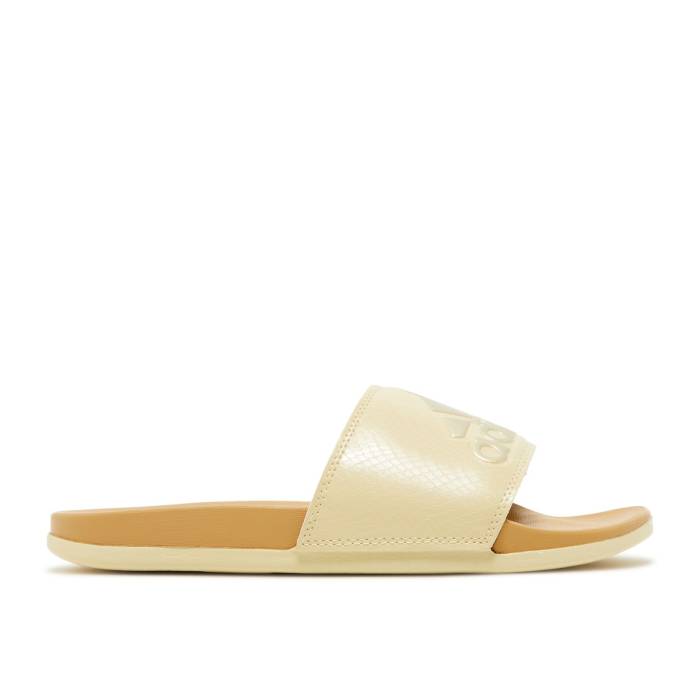 アディダス Adidas 【 Wmns Adilette Comfort Slide 'Sandy Beige' Women Sandy Beige/Sandy Beige Metallic/Golden Beige 】 アディレッタ Slide サンダル レディース ベージュ
