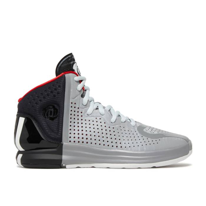 アディダス Adidas 【 D Rose 4 Restomod \u0027The Arrival\u0027 Men Solid Grey/Core Black/Vivid Red 】 Rose さくら色 メンズ 益荒男 薄墨色 薄墨色 中核グループ 黒いこと 黒いこと Red 赤・赤いこと