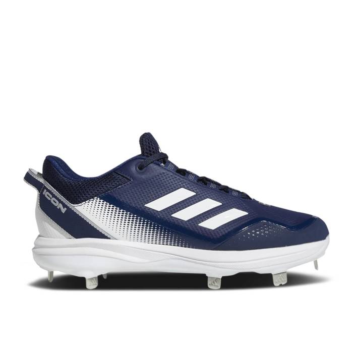 アディダス Adidas 【 Icon 7 \u0027Team Navy Silver Metallic\u0027 Men Team Navy/Cloud White/Silver Metallic 】 アイコン 紺色 米国海軍 Silver しろがね色・しろがね色 メンズ Team 野球クラブ 紺色 米国海軍 白いこと 白いこと Silver しろがね色・シ