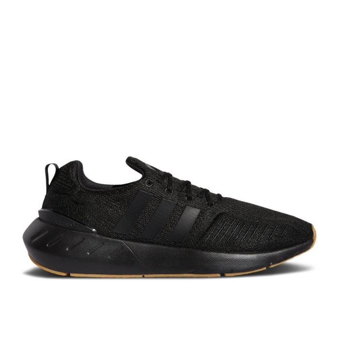 アディダス Adidas 【 Swift Run 22 'Black Gum' Men Core Black/Gum 3/Footwear White 】 Swift ラン メンズ コア 黒色 ブラック 白色 ホワイト