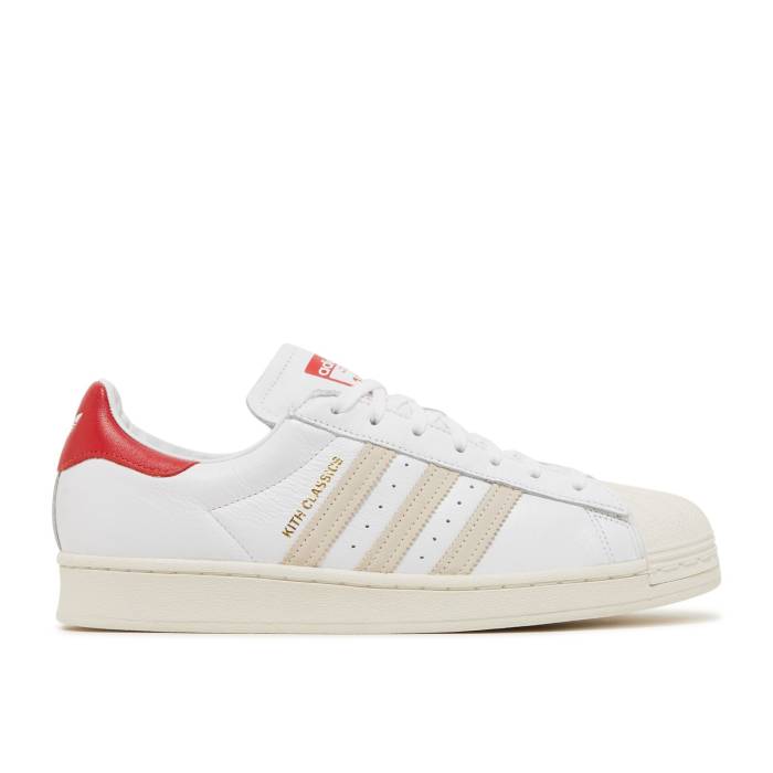 アディダス Adidas 【 Kith X Superstar \u0027Classics Program - White Red\u0027 Men White/Red 】 Superstar はやりっ子 白いこと 白いこと メンズ 白いこと 白いこと Red 赤・赤いこと