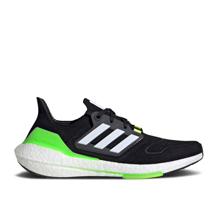 アディダス Adidas 【 Ultraboost 22 \u0027Black Solar Green\u0027 Men Core Black/Cloud White/Solar Green 】 メンズ 中核グループ 黒いこと 黒いこと 白いこと 白いこと green 緑・緑であること