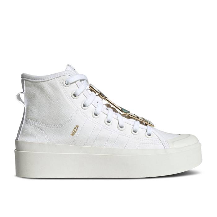 アディダス Adidas 【 Wmns Nizza Bonega Mid 'Marbled Lace' Women Cloud White/Cloud White/Gold Metallic 】 ミッド レディース 白色 ホワイト ゴールド｜スニケス