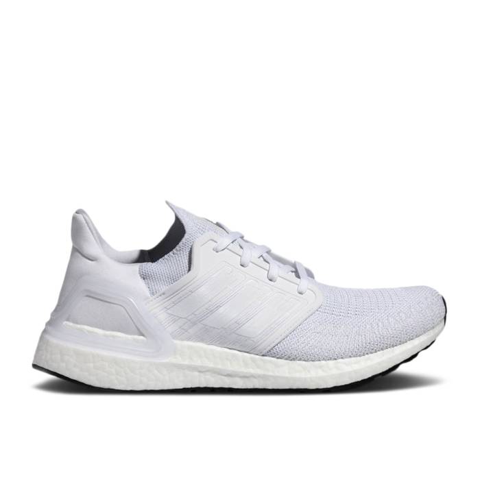 アディダス Adidas 【 Ultraboost 20 'Footwear White' Men Footwear White/Footwear White/Core Black 】 メンズ 白色 ホワイト コア 黒色 ブラック｜スニケス
