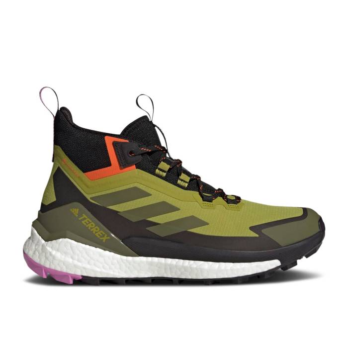 アディダス Adidas 【 Terrex Free Hiker 2 Gore-Tex \u0027Pulse Olive\u0027 Men Pulse Olive/Focus Olive/Impact Orange 】 無償性 ゴアテックス メンズ olive オリーブ 差しひびき orange 橙・オレンジ色