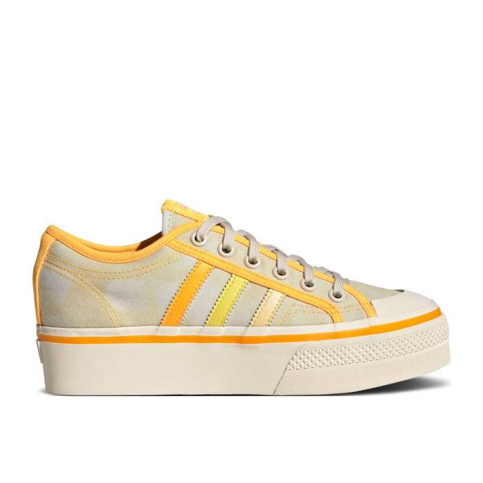 アディダス Adidas 【 Wmns Nizza Platform Almost Yellow Orange Tint Women Almost Yellow/Orange Tint/Wonder White 】 yellow 黄色・イエロー orange 橙・オレンジ レディース yellow 黄色・イエロー orange 橙・オレンジ 白