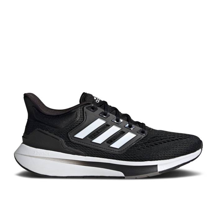アディダス Adidas 【 Wmns Eq21 Run Black White Grey Women Core Black/Cloud White/Grey Four 】 ラン 白色 ホワイト レディース コア 黒色 ブラック 白色 ホワイト 灰色 グレー
