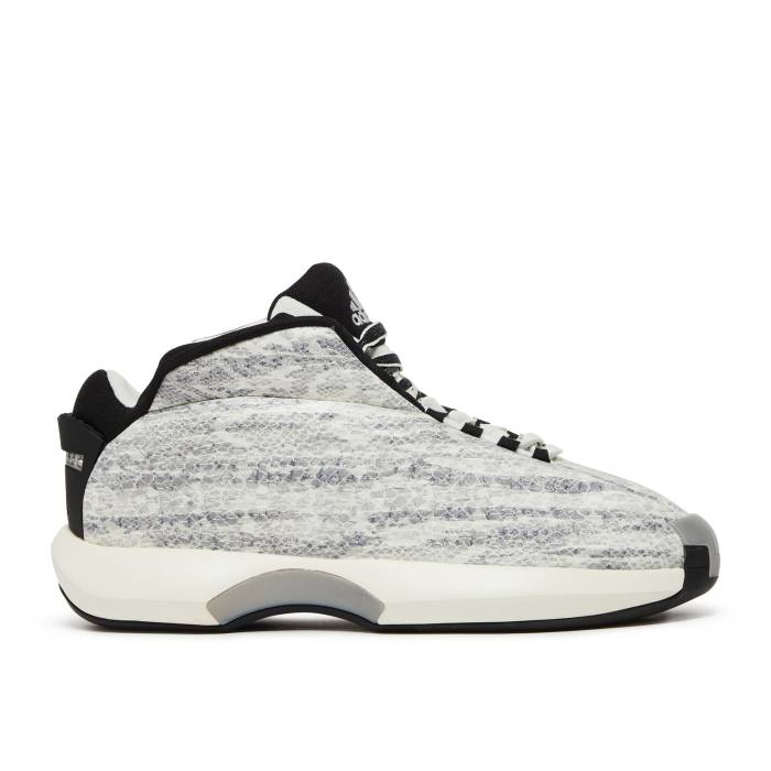 アディダス Adidas 【 Crazy 1 \u0027Snakeskin\u0027 Men Off White/Core Black/Silver Metallic 】 クレイジー メンズ 白いこと 白いこと 中核グループ 黒いこと 黒いこと Silver しろがね色・しろがね色