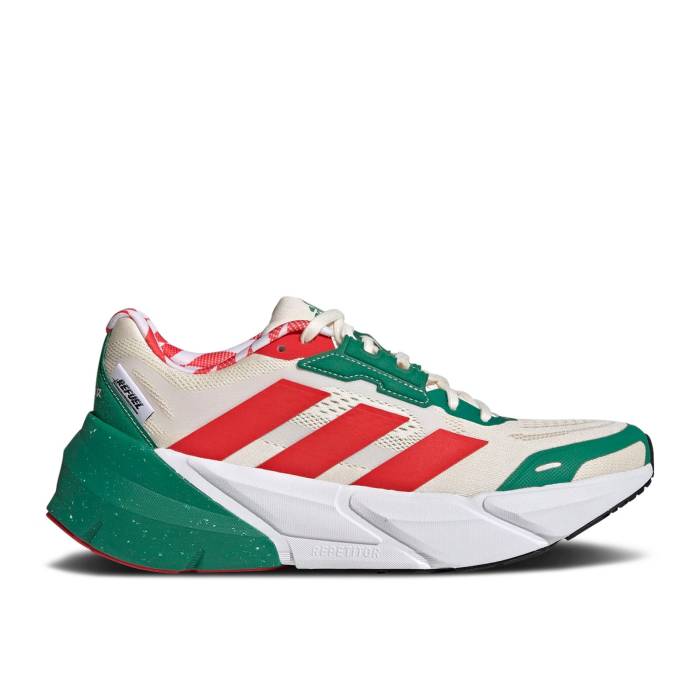 アディダス Adidas 【 Adistar 1 \u0027Refuel\u0027 Men Chalk White/Vivid Red/Bold Green 】 メンズ 白いこと 白いこと Red 赤・赤いこと green 緑・緑であること 靴-メンズ靴