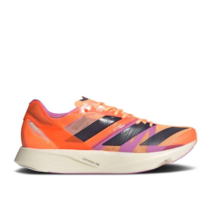アディダス Adidas 【 Adizero Takumi Sen 8 \u0027Beam Orange Pulse Lilac\u0027 Men Beam Orange/Shadow Navy/Pulse Lilac 】 アディゼロ orange 橙・オレンジ色 メンズ orange 橙・オレンジ色 シャドー・シャドウ 紺色 米国海軍