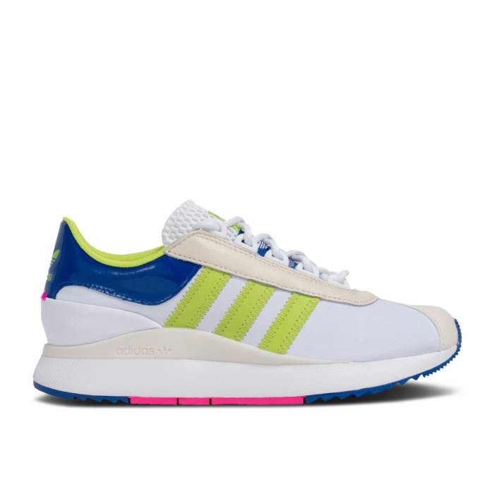 アディダス Adidas 【 Wmns Sl Andridge 'White Slime Blue' Women Footwear White/Semi Solar Slime/Royal Blue 】 レディース 白色 ホワイト 青色 ブルー｜スニケス