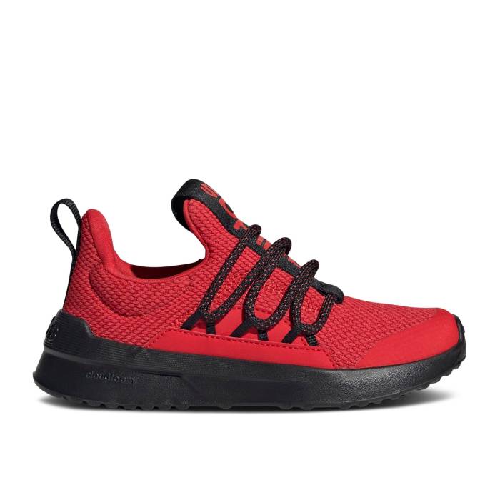 アディダス Adidas 【 Lite Racer Adapt 5.0 J 'Vivid Red Black' Youth Vivid Red/Power Red/Core Black 】 ライト アダプト Red 赤・レッド ジュニア キッズ Red 赤・レッド Power パワー コア 黒色 ブラック|スニケス