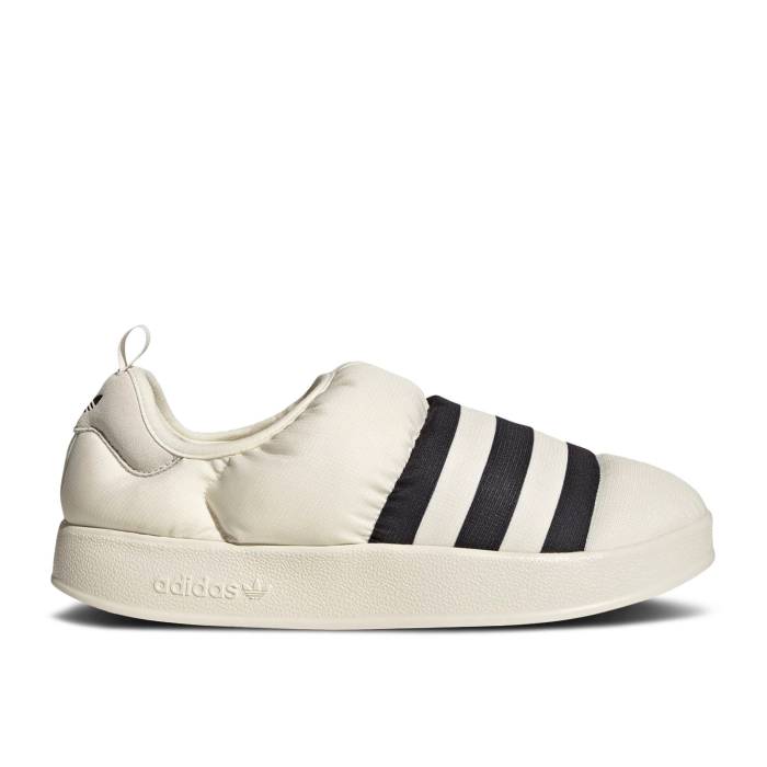 アディダス Adidas 【 Puffylette \u0027Off White Black\u0027 Men Off White/Core Black/Off White 】 白いこと 白いこと メンズ 白いこと 白いこと 中核グループ 黒いこと 黒いこと