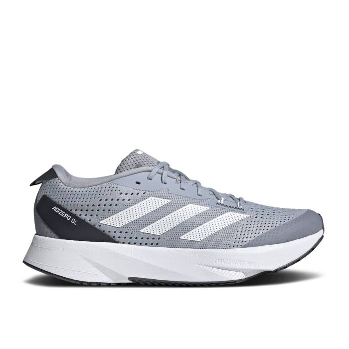 アディダス Adidas 【 Adizero Sl \u0027Halo Silver Carbon\u0027 Men Halo Silver/Cloud White/Carbon 】 アディゼロ Silver しろがね色・しろがね色 メンズ Silver しろがね色・しろがね色 白いこと 白いこと 炭素