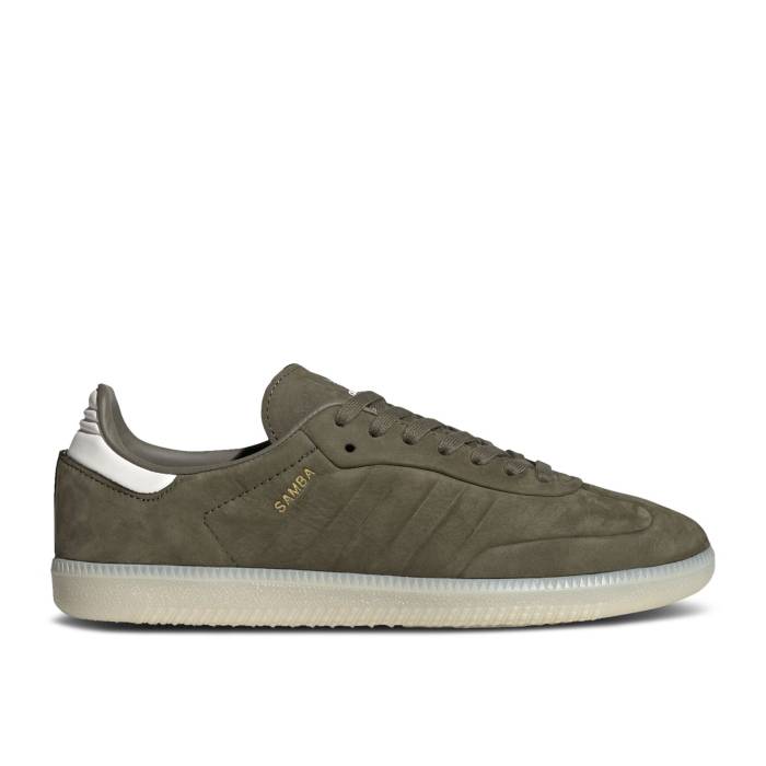 アディダス Adidas 【 Samba \u0027Olive Strata\u0027 Men Olive Strata/Core White/Aluminium 】 サンバ メンズ olive オリーブ 中核グループ 白いこと 白いこと