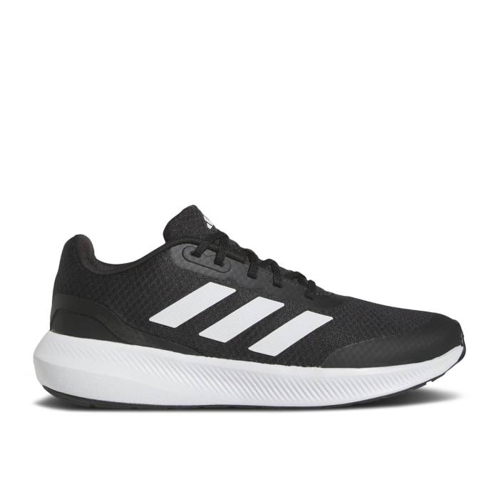 アディダス Adidas 【 Falcon 3 J 'Black White' Youth Core Black/Cloud White/Core Black 】 ジュニア キッズ コア 黒色 ブラック 白色 ホワイト|スニケス