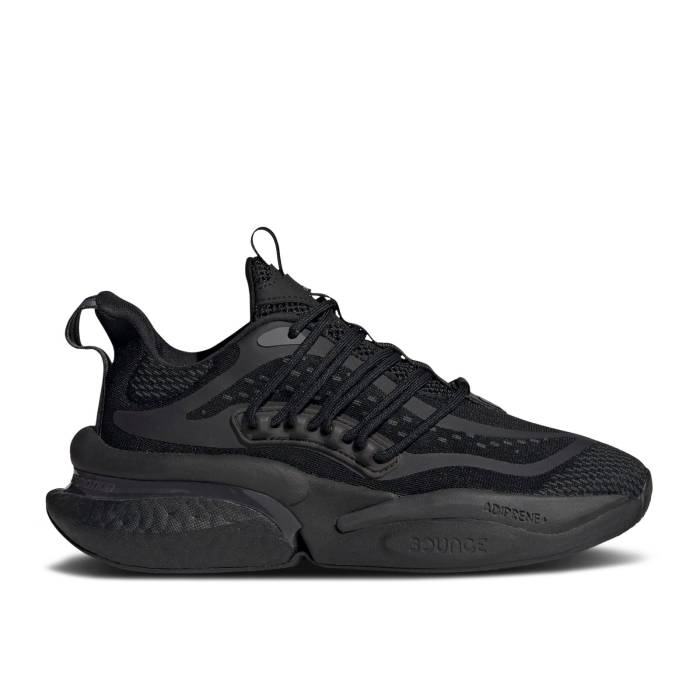 アディダス Adidas 【 Wmns Alphaboost V1 'Black Grey' Women Core Black/Grey Five/Carbon 】 レディース コア 黒色 ブラック 灰色 グレー カーボン