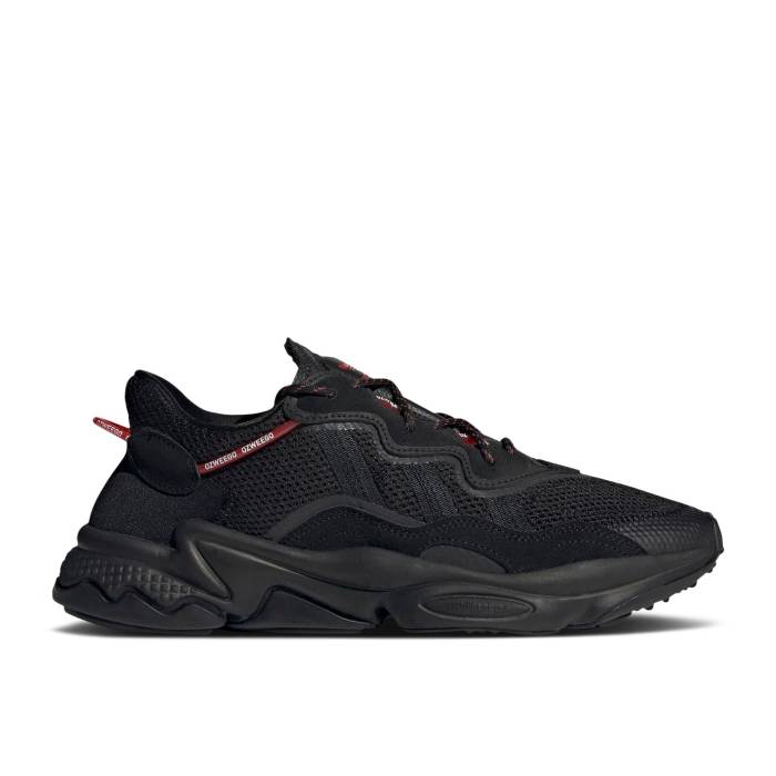 アディダス Adidas 【 Ozweego Black Scarlet Men Core Black/Core Black/Scarlet 】 メンズ コア 黒色 ブラック