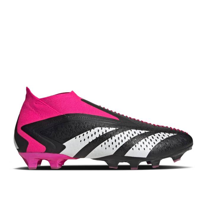 アディダス Adidas 【 Predator Accuracy+ Ag 'Own Your Football Pack' Men Core Black/Cloud White/Team Shock Pink 2 】 プレデター フットボール 靴 メンズ靴 スニーカー メンズ コア 黒色 ブラック 白色 ホワイト Team画像