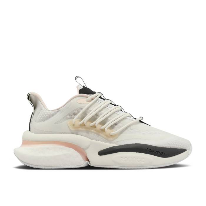 アディダス Adidas 【 Wmns Alphaboost V1 \u0027Wonder Quartz\u0027 Women Cloud White/Wonder Quartz/Grey Five 】 レディース 白いこと 白いこと 薄墨色 薄墨色