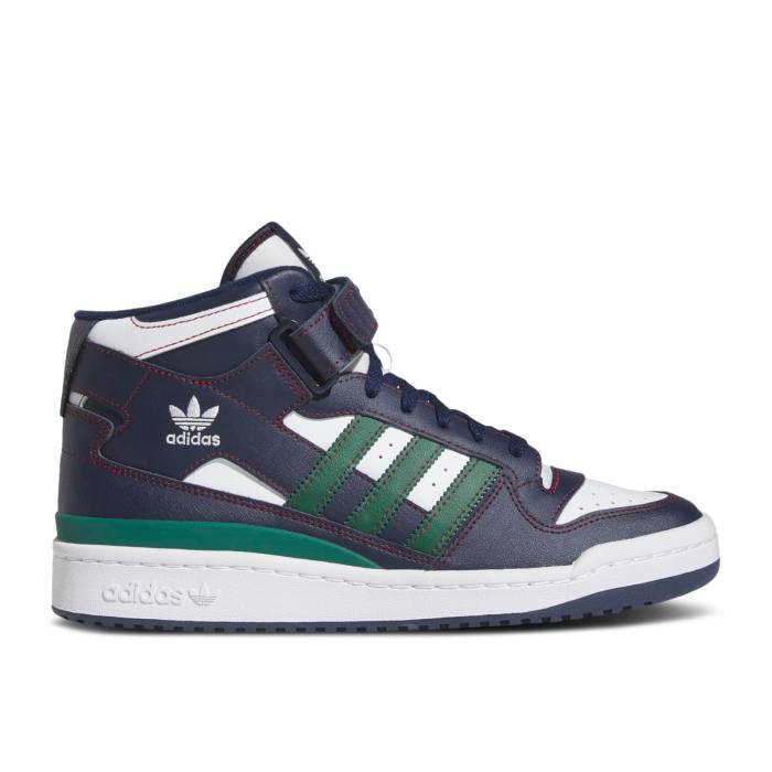 アディダス Adidas 【 Forum Mid \u0027Collegiate Navy Green\u0027 Men Collegiate Navy/Team Dark Green/Team Coll Burgundy 】 討論会 ミッド 紺色 米国海軍 メンズ 紺色 米国海軍 Team 野球クラブ green 緑・緑であること ぶどう酒色・バ