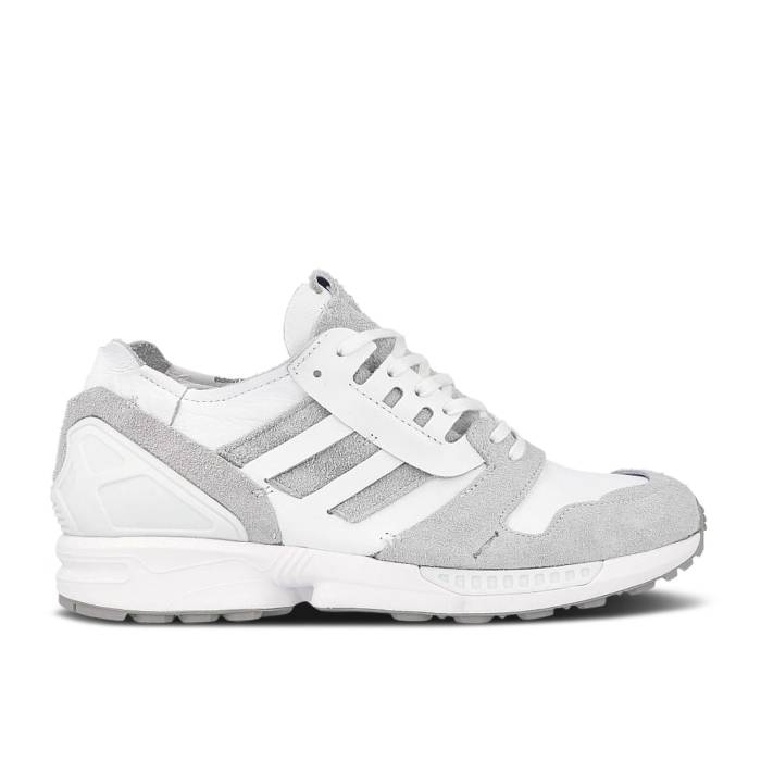 アディダス Adidas 【 Zx 8000 'Minimalist Icons - White Grey' Men Cloud White/Grey Two/Cloud White 】 白色 ホワイト メンズ 白色 ホワイト 灰色 グレー|スニケス