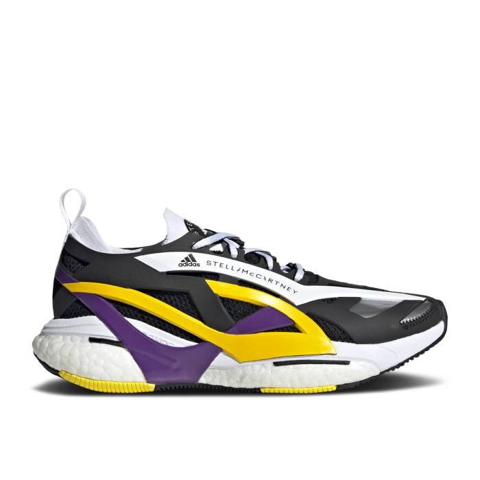 アディダス Adidas 【 Stella Mccartney X Wmns Solar Glide \u0027Black Purple Yellow\u0027 Women Core Black/Active Purple/Shock Yellow 】 グライド Purple 紫・パープル レディース 中核グループ 黒いこと 黒いこと Purple 紫・パープル ぼうぜん自失 y
