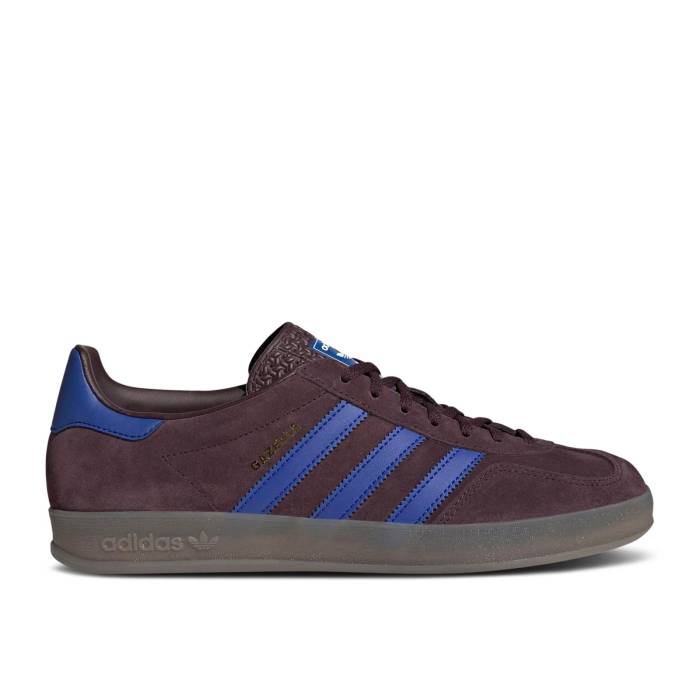 アディダス Adidas 【 Gazelle Indoor \u0027Maroon Lucid Blue\u0027 Men Shadow Maroon/Semi Lucid Blue/Simple Brown 】 ガゼル メンズ シャドー・シャドウ マルーン 青み 青色 赤銅色 赤銅色