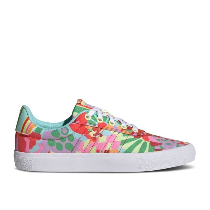 アディダス Adidas 【 Farm Rio X Wmns Vulc Raid3R \u0027Floral\u0027 Women Clear Aqua/Lush Red/Cloud White 】 リオ レディース アクア Red 赤・赤いこと 白いこと 白いこと