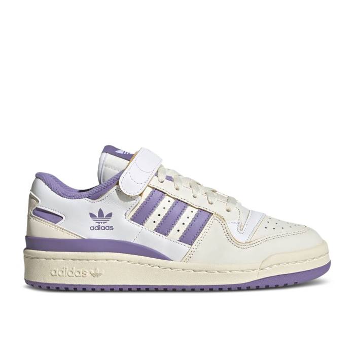 アディダス Adidas 【 Wmns Forum 84 Low Off White Purple Women Off White/Off White/Footwear White 】 フォーラム 白色 ホワイト レディース 白色 ホワイト