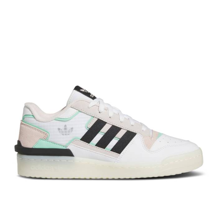 アディダス Adidas 【 Forum Exhibit Low 2.0 \u0027Wonder Quartz Mint\u0027 Men Cloud White/Core Black/Wonder Quartz 】 討論会 メンズ 白いこと 白いこと 中核グループ 黒いこと 黒いこと