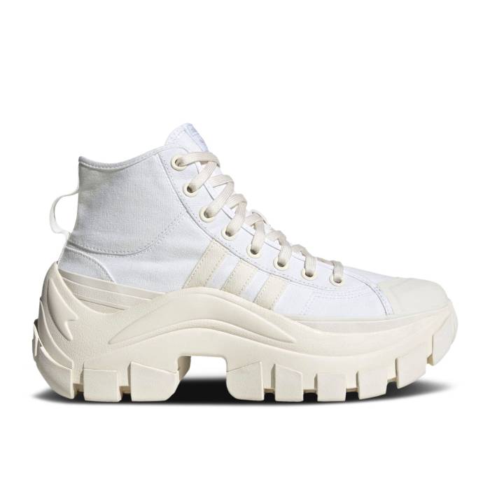 アディダス Adidas 【 Nizza High Xy22 \u0027Cloud White\u0027 Men Cloud White/Chalk White/Grey Two 】 ご機嫌 メンズ 白いこと 白いこと 薄墨色 薄墨色 靴-スニーカー