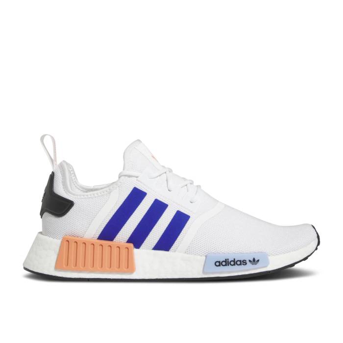 アディダス Adidas 【 Nmd_R1 'White Lucid Blue' Men Cloud White/Semi Lucid Blue/Core Black 】 メンズ 白色 ホワイト 青色 ブルー コア 黒色 ブラック