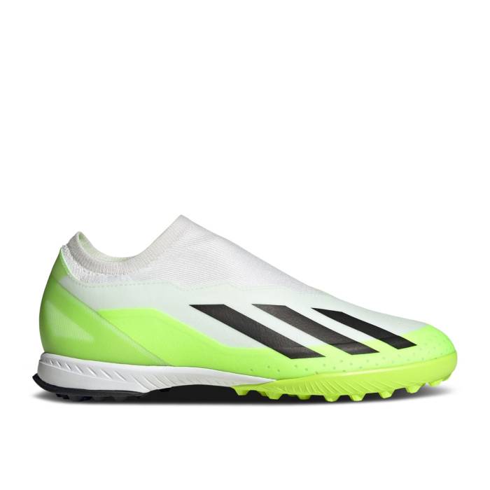 アディダス Adidas 【 X Crazyfast.3 Laceless Tf \u0027Crazyrush Pack\u0027 Men Cloud White/Core Black/Lucid Lemon 】 メンズ 白いこと 白いこと 中核グループ 黒いこと 黒いこと
