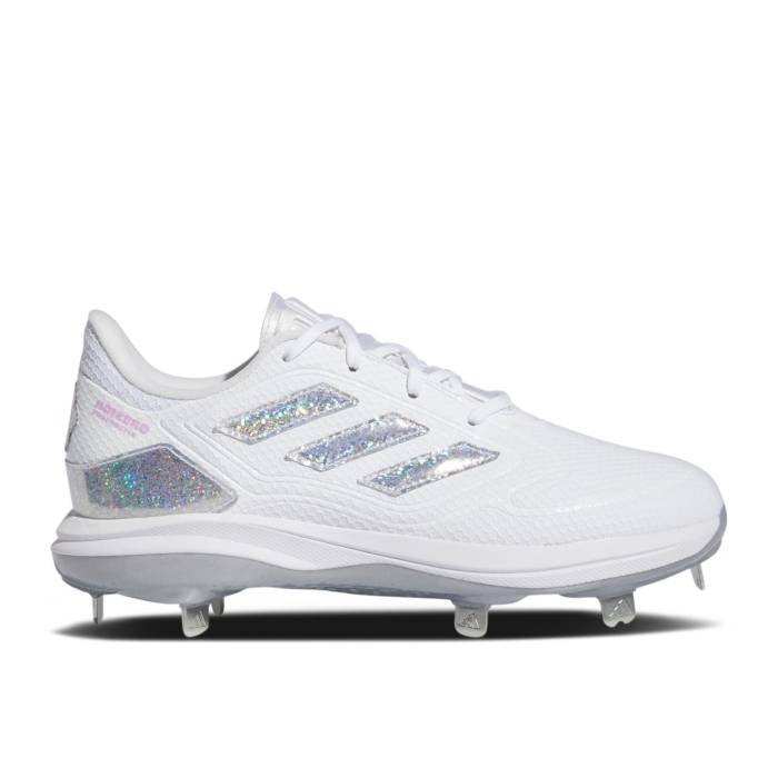アディダス Adidas 【 Sis Bates X Wmns Adizero Purehustle 3 \u0027Remember To Have Fun\u0027 Women Cloud White/Silver Metallic/Team Solar Yellow 】 アディゼロ レディース 白いこと 白いこと Silver しろがね色・しろがね色 Team 野球クラブ yellow 黄味がかった