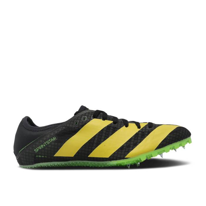 アディダス Adidas 【 Sprintstar \u0027Black Beam Yellow\u0027 Men Core Black/Beam Yellow/Solar Green 】 メンズ 中核グループ 黒いこと 黒いこと yellow 黄味がかった・黄色 green 緑・緑であること
