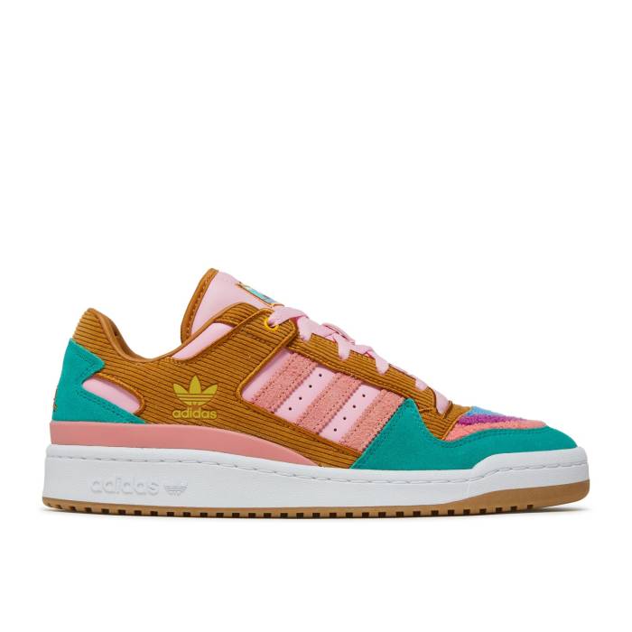 アディダス Adidas 【 The Simpsons X Forum Low 'Living Room' Men Mesa/Tactile Rose/Cloud White 】 フォーラム メンズ Rose ローズ 白色 ホワイト