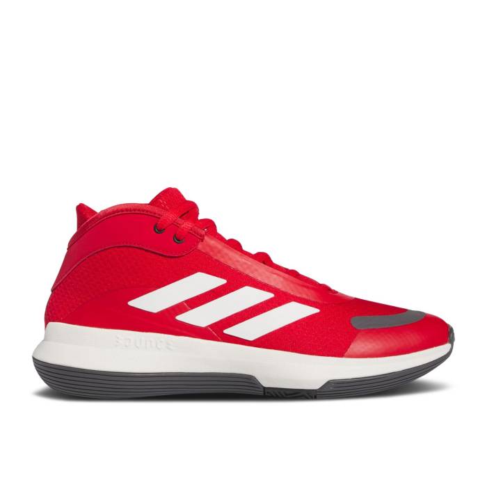 アディダス Adidas 【 Bounce Legends \u0027Scarlet White\u0027 Men Better Scarlet/Cloud White/Charcoal 】 バウンス メンズ 白いこと 白いこと 濃灰色