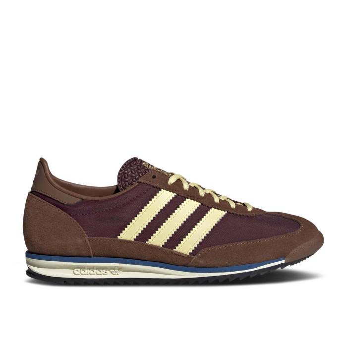 アディダス Adidas 【 Wmns Sl72 Og \u0027Preloved Brown\u0027 Women Maroon/Almost Yellow/Preloved Brown 】 レディース マルーン yellow 黄味がかった・黄色 赤銅色 赤銅色