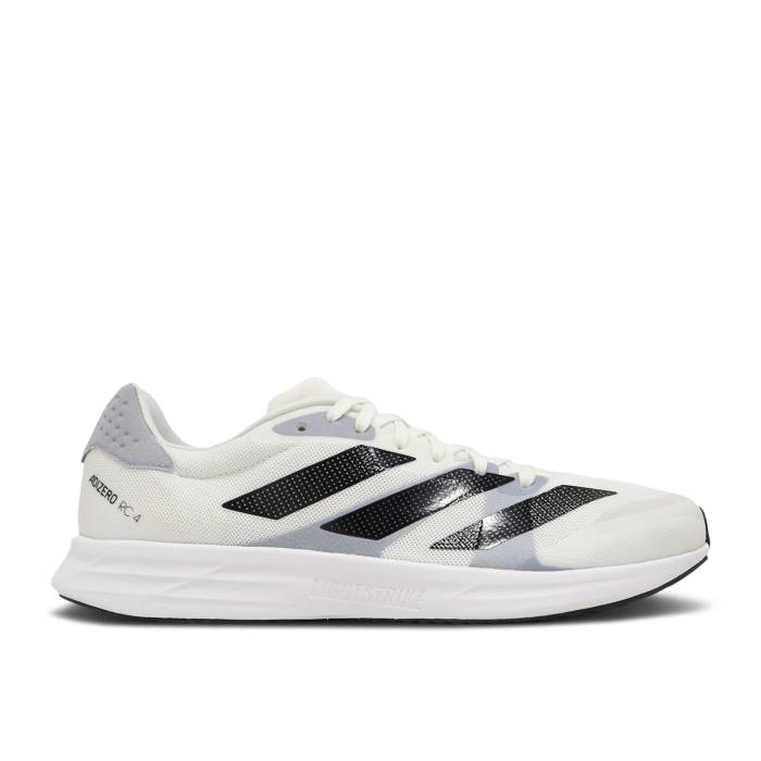 アディダス Adidas 【 Adizero Rc 4 \u0027White Halo Silver\u0027 Men Cloud White/Core Black/Halo Silver 】 アディゼロ メンズ 白いこと 白いこと 中核グループ 黒いこと 黒いこと Silver しろがね色・しろがね色