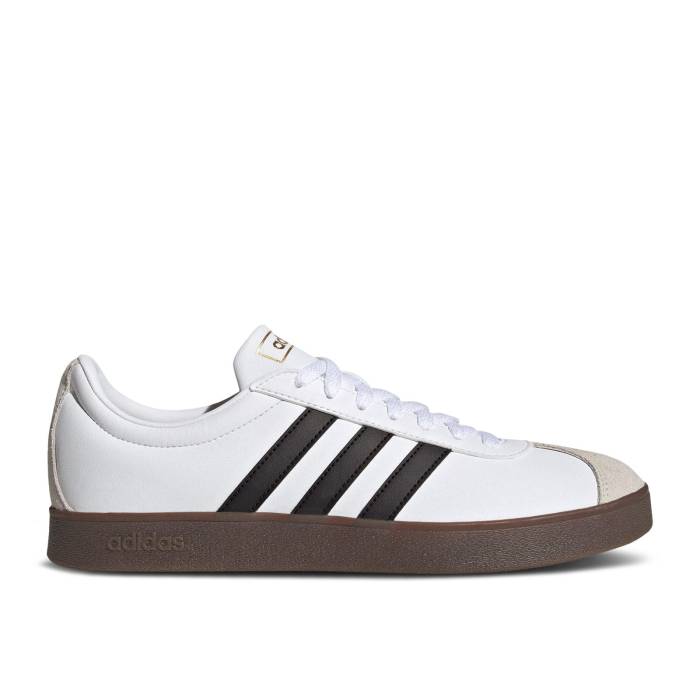 アディダス Adidas 【 Vl Court 2.0 White Black Gum Men Footwear White/Core Black/Gum 】 コート 黒色 ブラック メンズ 白色 ホワイト コア 黒色 ブラック