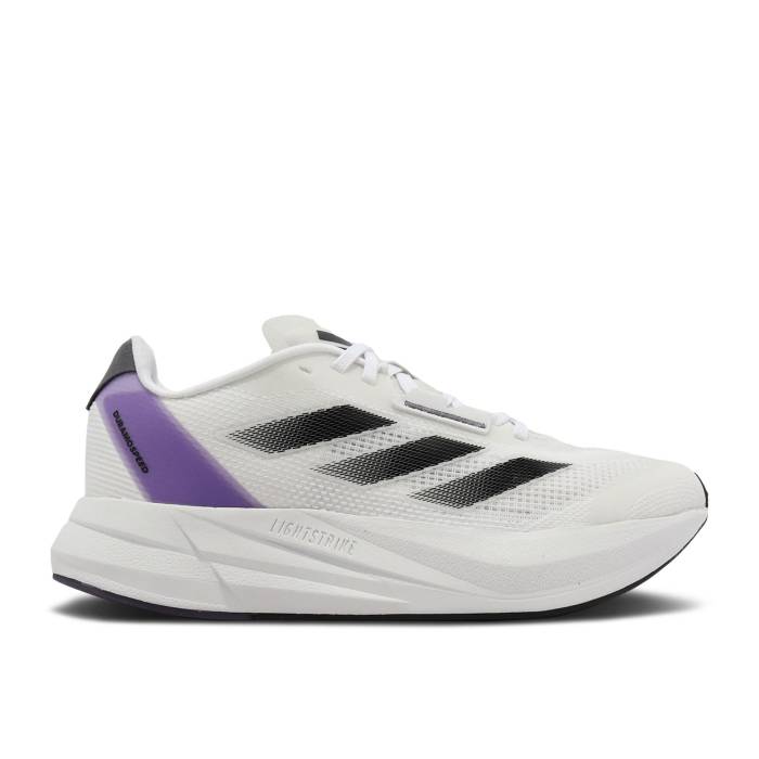 アディダス Adidas 【 Wmns Duramo Speed \u0027White Black Violet Fusion\u0027 Women Cloud White/Core Black/Violet Fusion 】 Speed 素早さ 黒いこと 黒いこと 紫・相撲取り草 レディース 白いこと 白いこと 中核グループ 黒いこと 黒いこと 紫・