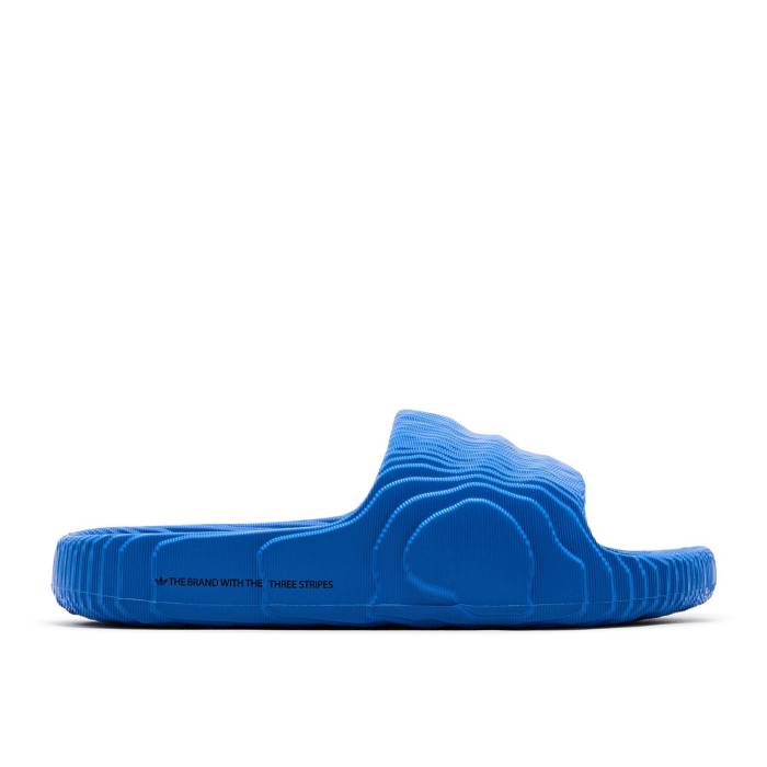 アディダス Adidas 【 Adilette 22 Slides 'Blue Bird' Men Blue Bird/Blue Bird/Core Black 】 アディレッタ メンズ 青色 ブルー コア 黒色 ブラック|スニケス